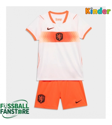 Niederlande Replik Auswärtstrikot Kinder WM 2026 Kurzarm (+ Kurze Hosen)